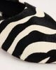 Topshop Topshop Dawn pointed toe flats in zebra print hair-on real leather-Multi - 3