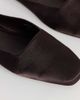 Topshop Topshop Dawson slip on mule in chocolate satin-Brown - 2