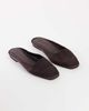 Topshop Topshop Dawson slip on mule in chocolate satin-Brown - 3