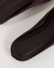 Topshop Topshop Dawson slip on mule in chocolate satin-Brown - 4