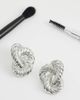 Topshop Topshop Dean asymmetric hoop earring in silver - 2