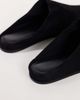 Topshop Topshop Debbie faux suede square toe flat shoe mule in black - 2