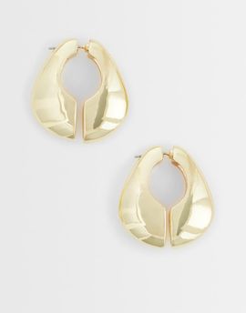 Topshop Topshop Declan hoop earrings in gold