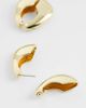 Topshop Topshop Declan hoop earrings in gold - 3