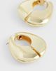 Topshop Topshop Declan hoop earrings in gold - 4