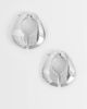 Topshop Topshop Declan hoop earrings in silver - 1