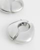 Topshop Topshop Declan hoop earrings in silver - 3
