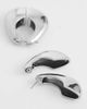 Topshop Topshop Declan hoop earrings in silver - 4