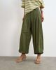 Topshop Topshop deep yoke balloon pants in khaki green - 2