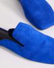 Topshop Topshop Della real suede mules in cobalt-Gray - 3