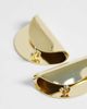 Topshop Topshop Della statement stud earrings in gold - 3