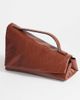 Topshop Topshop Delta medium pyramid top handle clutch purse in tan-Brown - 2
