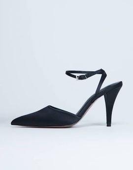 Topshop Topshop Demi cone heel pumps with tie in black