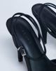 Topshop Topshop Demi cone heel pumps with tie in black - 2