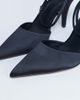 Topshop Topshop Demi cone heel pumps with tie in black - 3