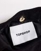 Topshop Topshop Demi small suedette wristlet clutch purse with hardware detail in black - 4