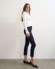 Topshop Topshop denim 3/4 capris mid rise jean in rinse-Black - 1