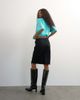 Topshop Topshop denim 90s low rise pencil skirt in washed black - 2