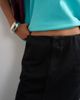 Topshop Topshop denim 90s low rise pencil skirt in washed black - 4