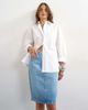Topshop Topshop denim 90s midi skirt in bleach-Blue - 1
