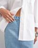 Topshop Topshop denim 90s midi skirt in bleach-Blue - 4