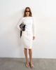 Topshop Topshop denim 90s midi skirt in bone-White - 4