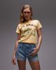 Topshop Topshop denim A-line shorts in bleach-Blue - 1
