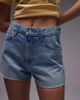Topshop Topshop denim A-line shorts in bleach-Blue - 2
