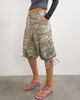 Topshop Topshop denim baggy camo jorts-Gray - 2