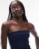 Topshop Topshop denim bandeau maxi dress in indigo-Blue - 2