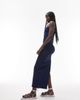 Topshop Topshop denim bandeau maxi dress in indigo-Blue - 3