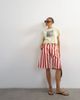 Topshop Topshop denim barrel jorts in red striped print - 1
