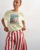 Topshop Topshop denim barrel jorts in red striped print - 3