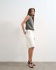 Topshop Topshop denim barrel leg jorts in white-Blue - 2