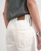 Topshop Topshop denim barrel leg jorts in white-Blue - 3