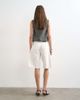 Topshop Topshop denim barrel leg jorts in white-Blue - 4