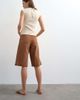 Topshop Topshop denim bermuda shorts in toffee-Brown - 3
