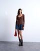 Topshop Topshop denim button up mini skirt in indigo rinse-Blue - 2