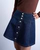 Topshop Topshop denim button up mini skirt in indigo rinse-Blue - 3