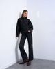 Topshop Topshop denim cinch detail shacket in black ecru-Multi - 3