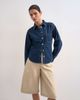 Topshop Topshop denim cinch detail shirt in indigo-Blue - 2