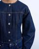 Topshop Topshop denim cinched back shirt with ovoid sleeves in rinse-Blue - 3