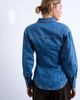 Topshop Topshop denim cinched shirt with seam detail in mid blue - 2