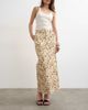 Topshop Topshop denim column maxi skirt in deer print-Multi - 1