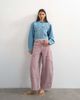 Topshop Topshop denim cropped padded shoulder jacket in bleach-Blue - 2