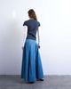 Topshop Topshop denim dropped waist maxi skirt in blue - 2
