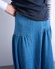 Topshop Topshop denim dropped waist maxi skirt in blue - 4