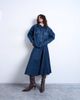 Topshop Topshop denim dropped waist seamed midi skirt in rinse-Blue - 1
