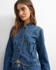 Topshop Topshop denim drummer boy jacket in rich blue - 3