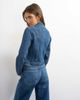 Topshop Topshop denim drummer boy jacket in rich blue - 4